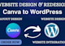 convert canva redesign to wordpress elementor psd canva pro to wordpress website
